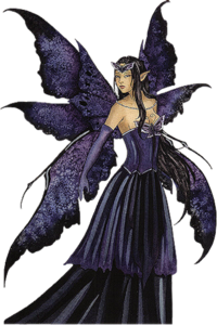 Fantasy Fairy Purple Standing Dress Image